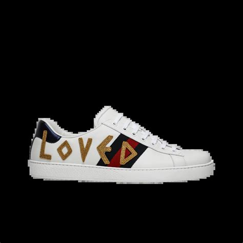 gucci shoes loved|gucci ace embroidered shoes.